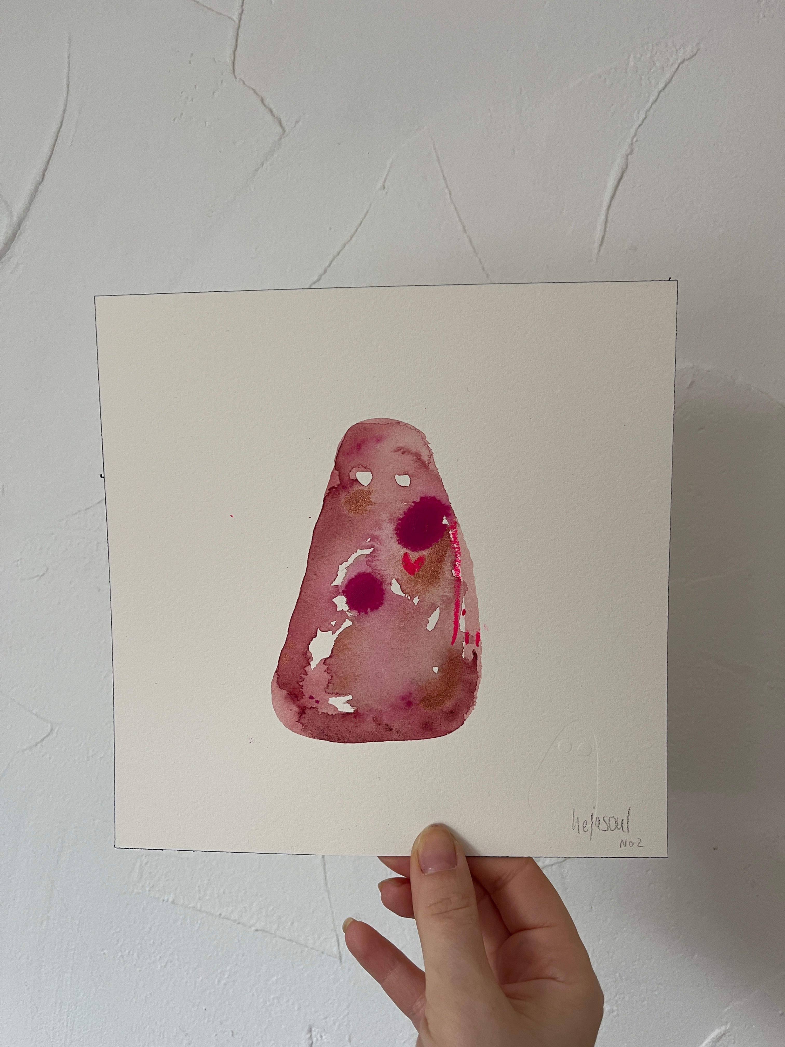 Aquarell Original Gute Seele No. 2