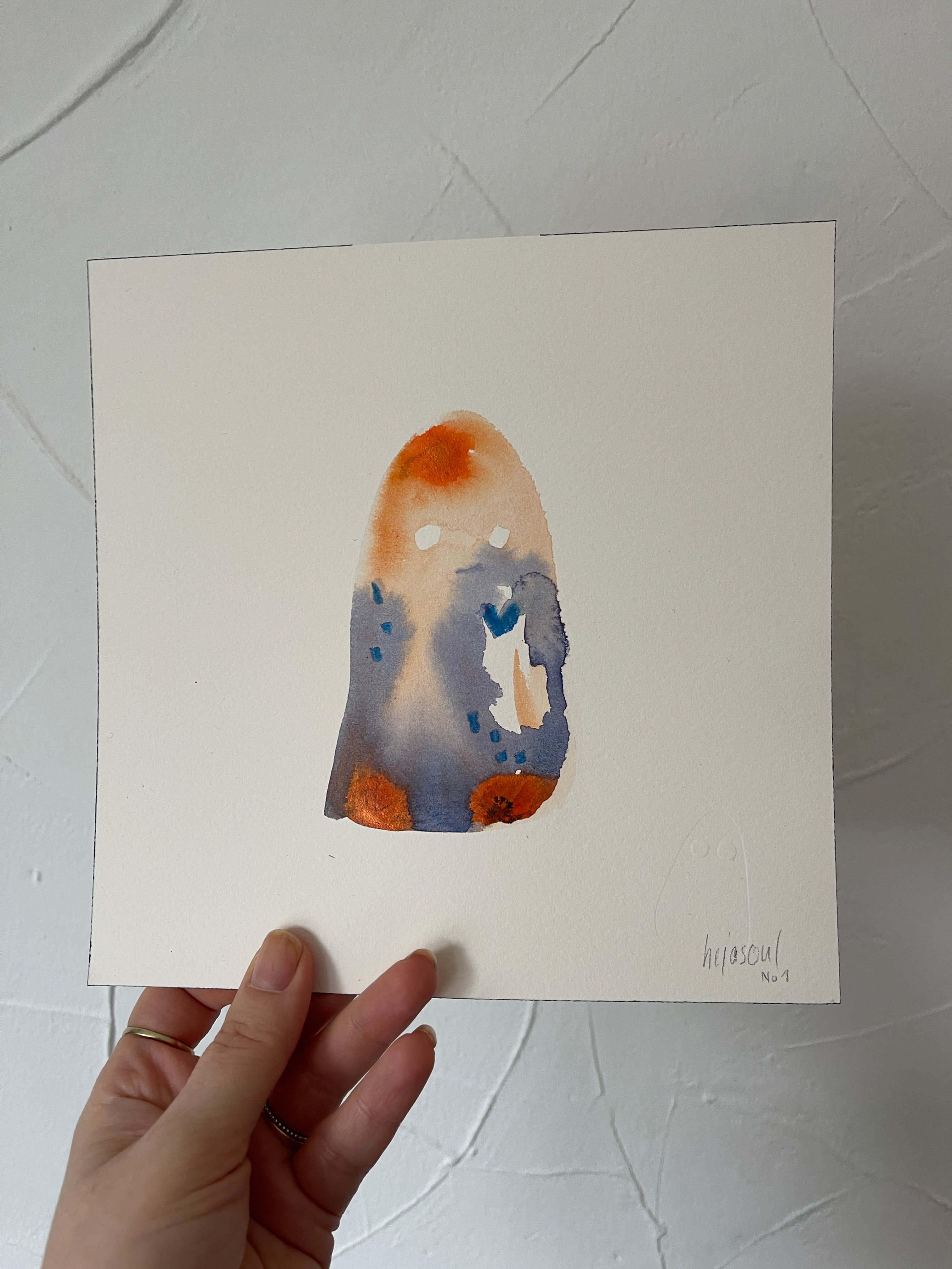 Aquarell Original Gute Seele No. 1