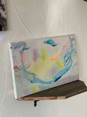 Acryl Kunstwerk Auf dem Weg