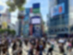 Crowded Shibuya Crossing, Tokyo’s iconic intersection.