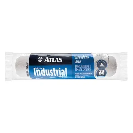 ROLO INDUSTRIAL LÃ SINTÉTICA 23CM SEM GARFO ATLAS