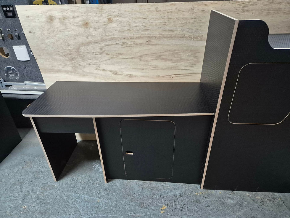 Thumbnail: HEXA Phenolic Ply SWB Camper Kitchen Unit P Top Fridge