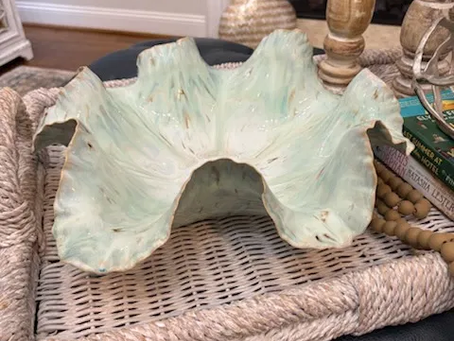 Green Wavy Bowl