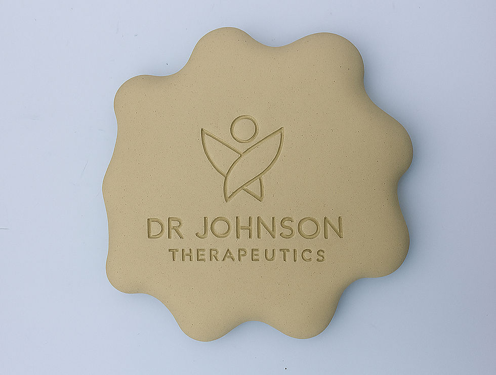 custom ceramic garlic grater with company logo stamped on back