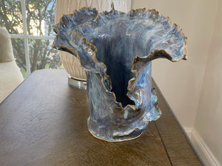 Contemporary Ceramic Sculpture: My Ocean-Inspired Wave Vase