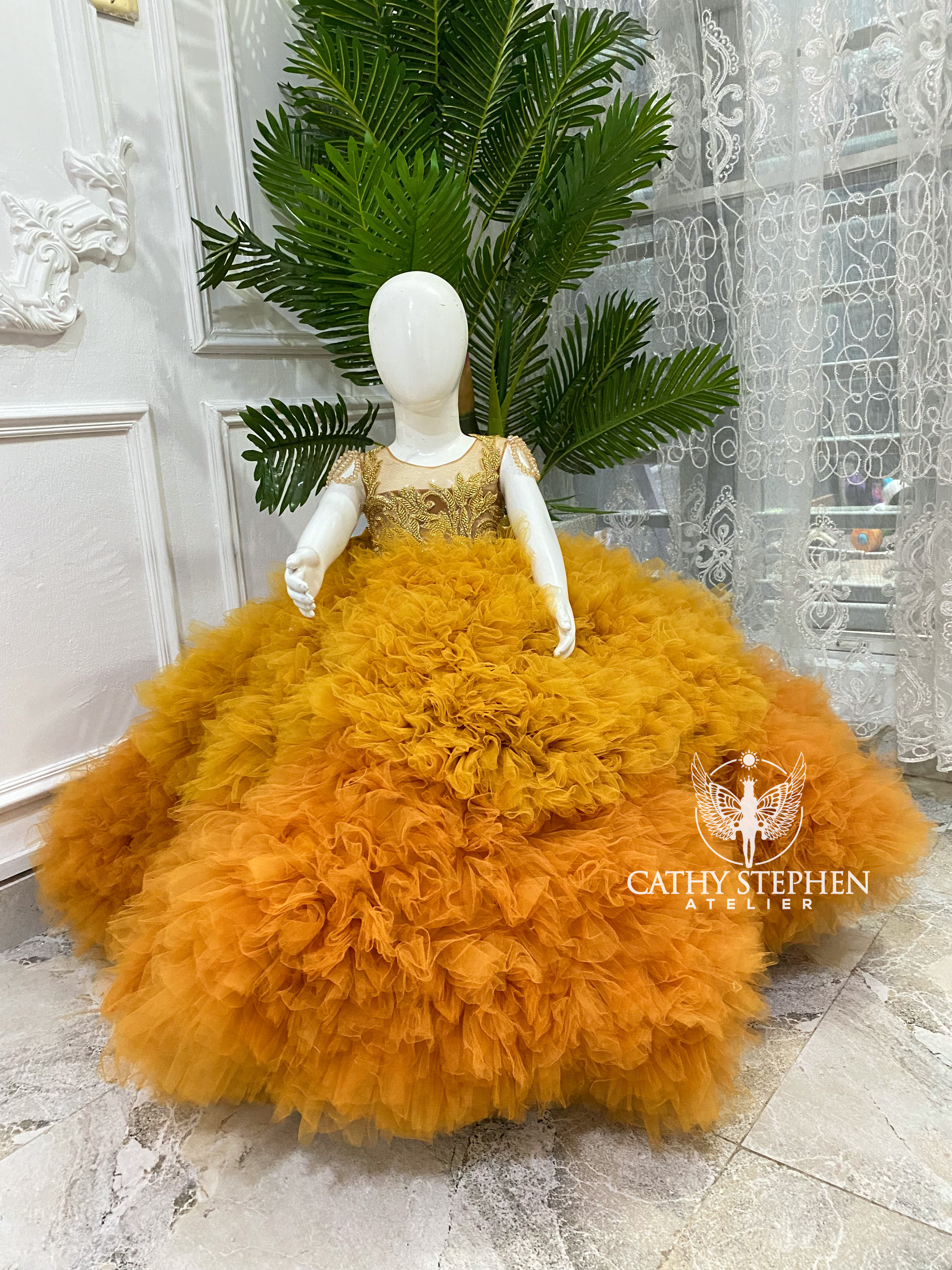 ZENA Ombre Ruffle Dress