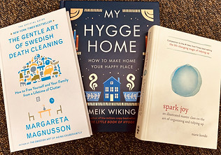 My Hygge Home, Sparking Joy​ by Marie Kondo, The Gentle Art of Swedish Death Cleaning by Margareta Magnusson