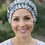 Thumbnail: Edie warm easy to wear fully lined chemo hat in blue