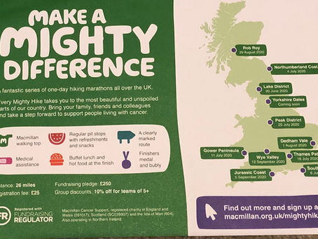 Make A Mighty Difference & Support Macmillan