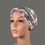 Thumbnail: Estelle - Pink & Mocha jersey pre-tied head scarf