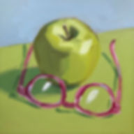 Michelle Phillips | Green Apple and Reading Glasses at 4 pm