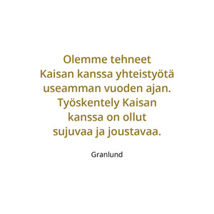 Suositus asiakkaalta