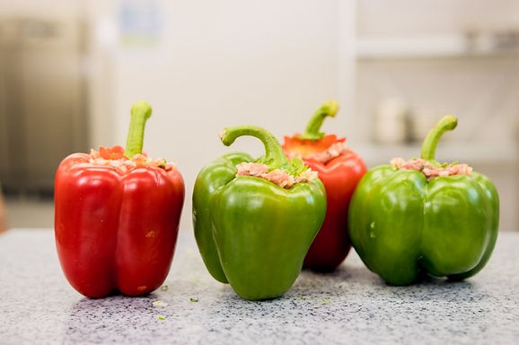 Gefüllte Paprika / Paradeissoße