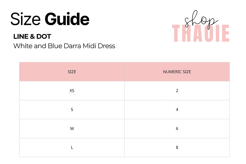 Thumbnail: White and Blue Darra Midi Dress