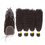 Thumbnail: 8A Mongolian Kinky Curly Remy Hair Extension 4 Bundles+4X4 Closurec