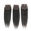 Thumbnail: Brazilian Yaki kinky Straight, Human Hair Weave 3 Bundles With 4x4 Closure