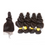 Thumbnail: 8A Mongolian Loose Wave Natural Remy Hair Extension 4 Bundles+4X4 Closure