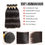 Thumbnail: Brazilian Straight Natural Virgin Hair Extension, 4 Bundles+4X4 Closure