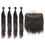 Thumbnail: Peruvian Virgin Straight Hair Extension, 3pcs/lot with Ear to Ear lace frontal