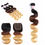 Thumbnail: Peruvian Ombre Body Wave Human Hair Weave, 3 Bundles With 4x4 Closure