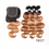 Thumbnail: Ombre Brazilian Hair Extension, T1b/27, 3 Bundles Virgin Body wave Hair