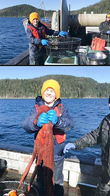 happy boy fish ocean