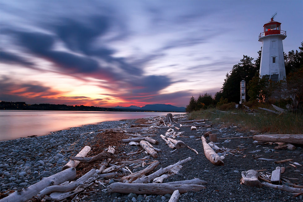 ai generated photograph of Cape Mudge during sunset