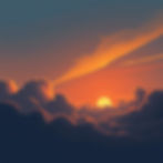 using tones of the colors #OB1225 and #F7f7f7 imagine for me a beautiful sunset and clouds