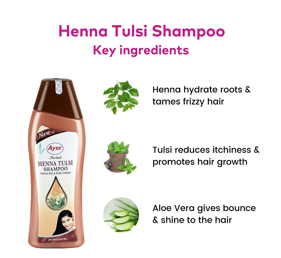 Thumbnail: AYUR HENNA TULSI SHAMPOO
