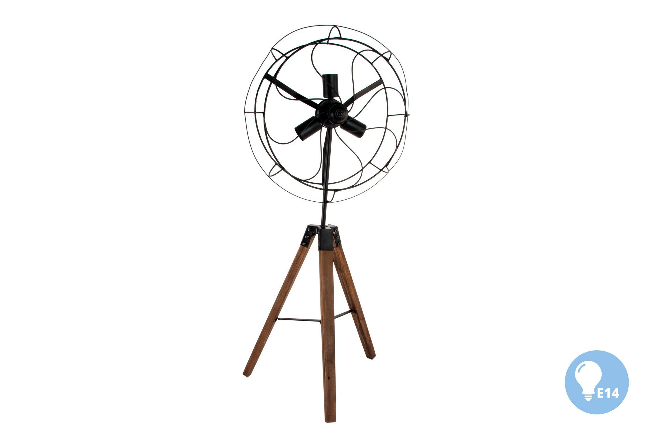 LAMPARA DE PIE VENTILADOR