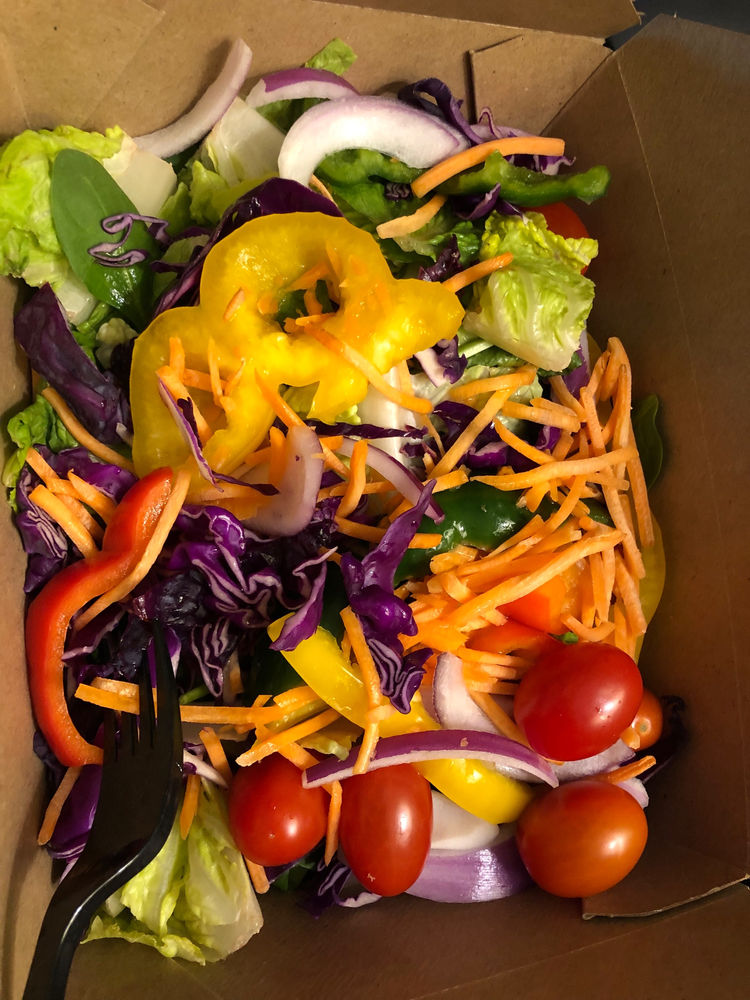 My dinner while out of town during 30 day Raw Challenge!! Delilah Fitness