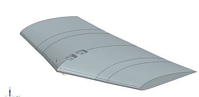 Wind tunnel model with attachement points