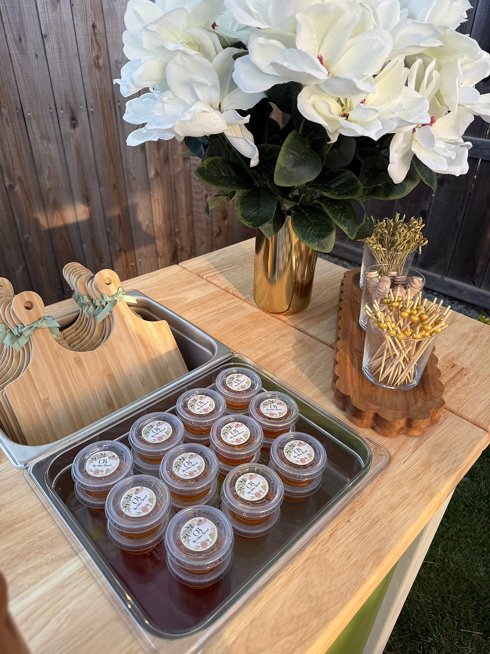 custom charcuterie signage event