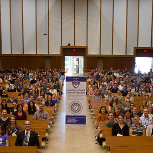 Large group of CCLE conference attendees