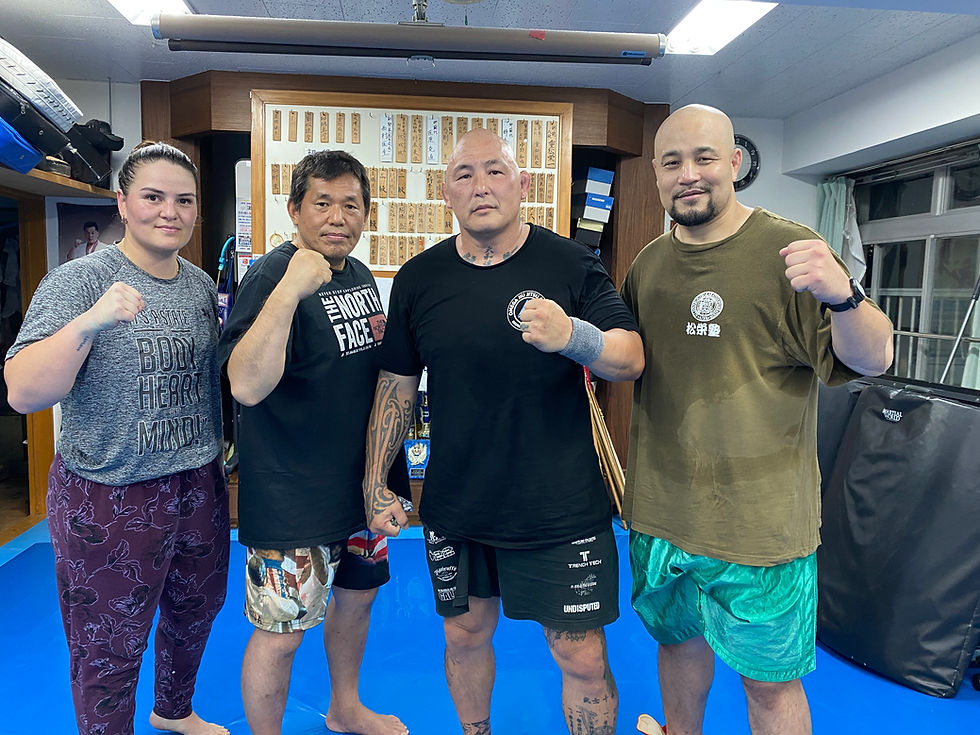 松栄塾道場にて