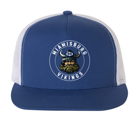 Blue Front Big Circle Hat