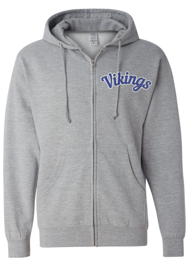 Thumbnail: Adult Cursive Midweight Traditional Full Zip