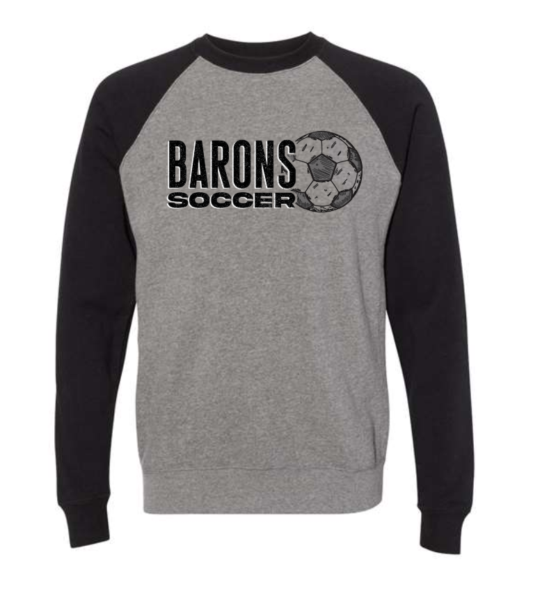 Thumbnail: Barons Soccer Ball Special Blend Raglan Crewneck