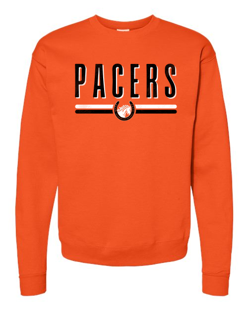 Thumbnail: Pacers Two Line Traditional Crewneck Sweatshirt