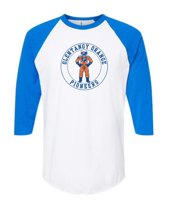 Thumbnail: Orange Pioneers Circle  3/4 Raglan