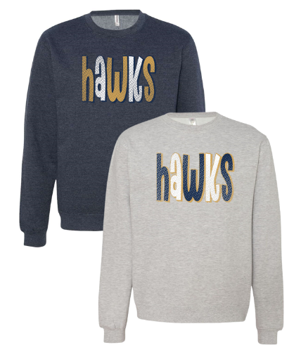 Adult LC Dot Midweight Traditional Crewneck Sweatshirt