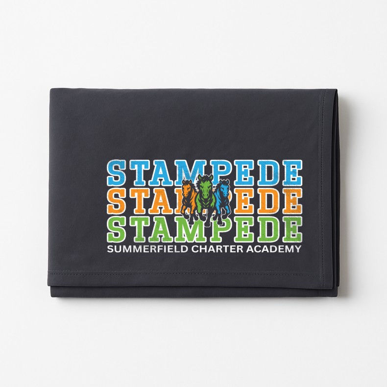 Extra Large 62 X 78 Sweatshirt Stadium Blanket - Stacked Stampede