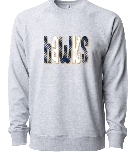 Thumbnail: Adult LC Dot Loopback Terry Crewneck