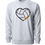 Thumbnail: Pacer Volleyball Heart Loopback Terry Crewneck