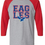 Thumbnail: Block Eagles Raglan 3/4 Sleeve