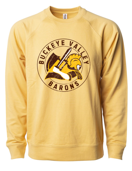 Adult Circle Logo Lightweight  Crewneck Sweatshirt