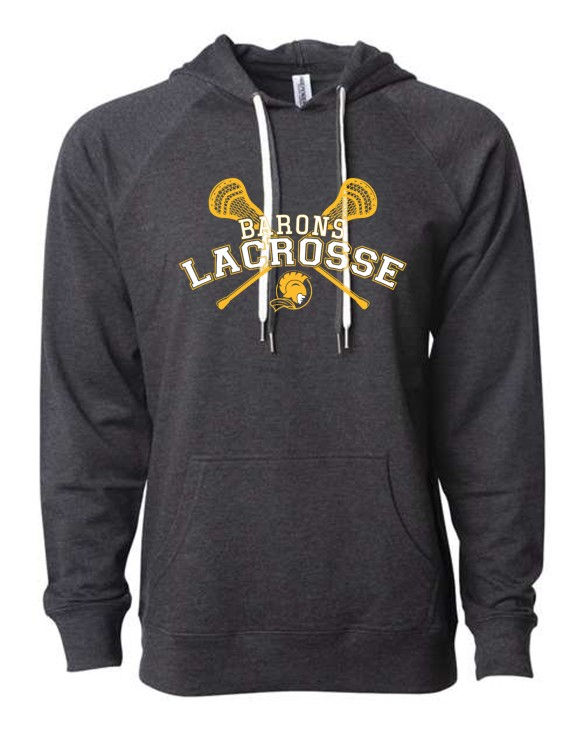 Thumbnail: Curved Lacrosse Lightweight Loopback Hoodie