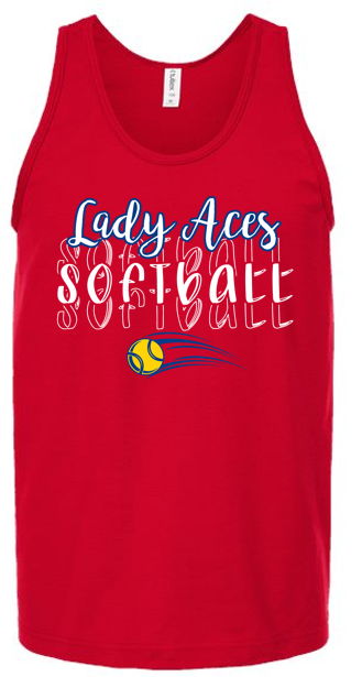 Thumbnail: Adult Lady Aces Handwrite Tank Top