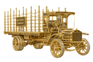 Vintage commercial delivery truck representing commercial vehicle liability insurance and policy limits in California.