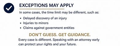statute-of-limitations-exceptions-california-injury-claims